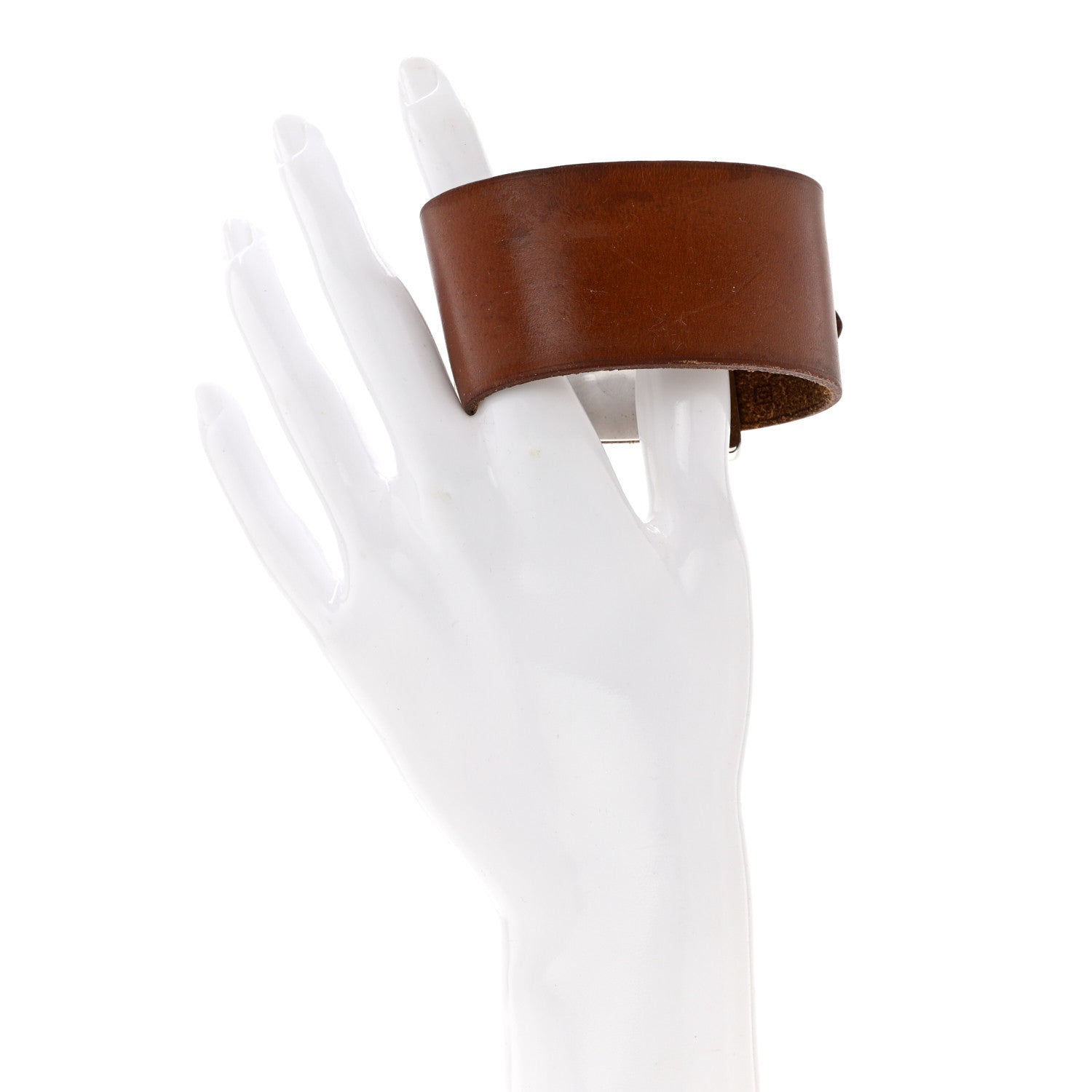 Hermes Barenia Cuff Bracelet PM Fauve 2 of 5