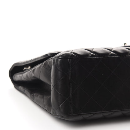 Chanel Lambskin Quilted Maxi Single Flap Black 6 of 10