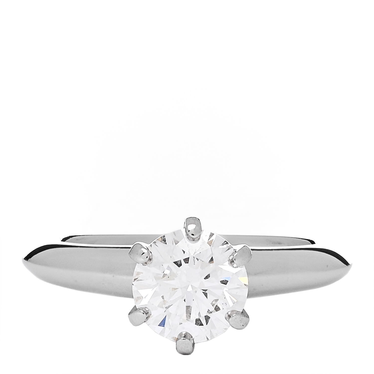 Tiffany Platinum Diamond 1.02ct Solitaire Engagement Ring 48 4.5 1 of 7