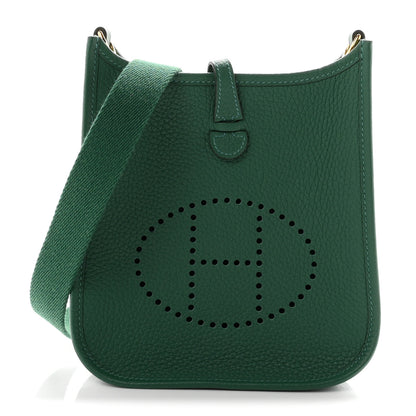 Hermes Taurillon Clemence Evelyne TPM Vert Vertigo 1 of 10