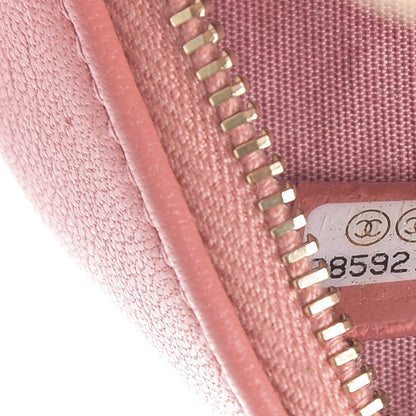 Chanel Lambskin Quilted Round Clutch With Chain Pink 7 of 10