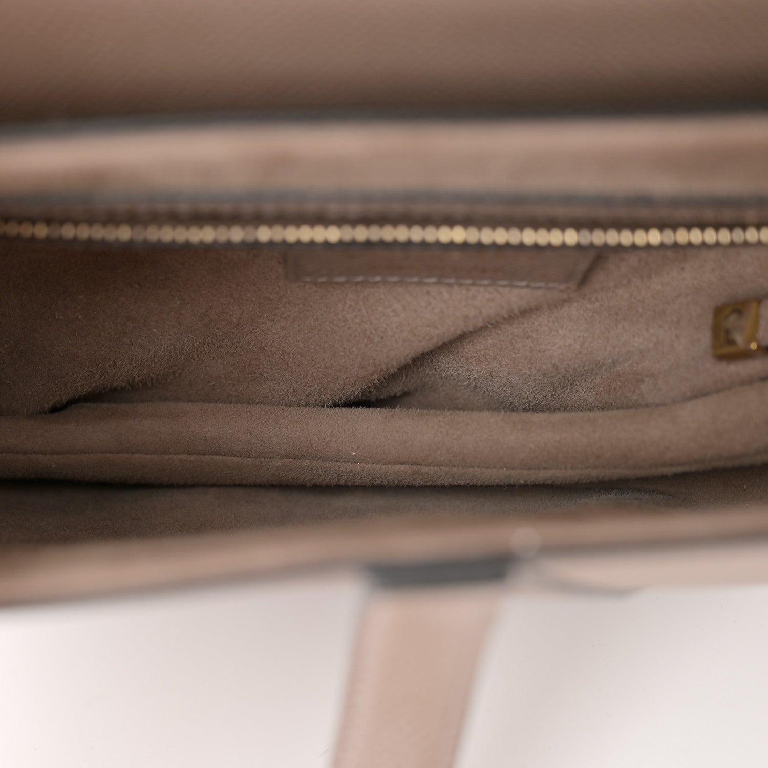 Christian Dior Grained Calfskin Saddle Bag Warm Taupe 6 of 14