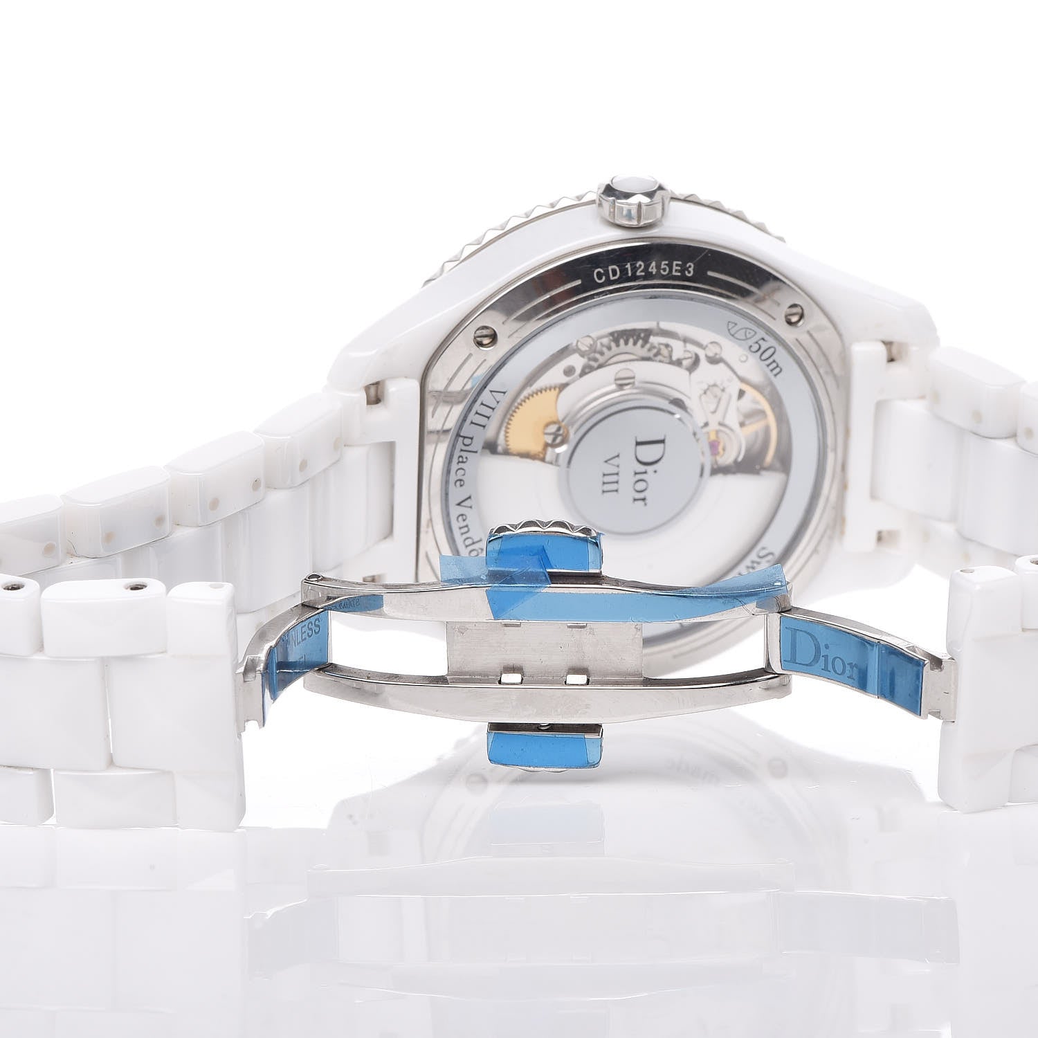 Christian Dior Stainless Steel Ceramic 38mm Dior VIII Automatic Watch White 6 of 6
