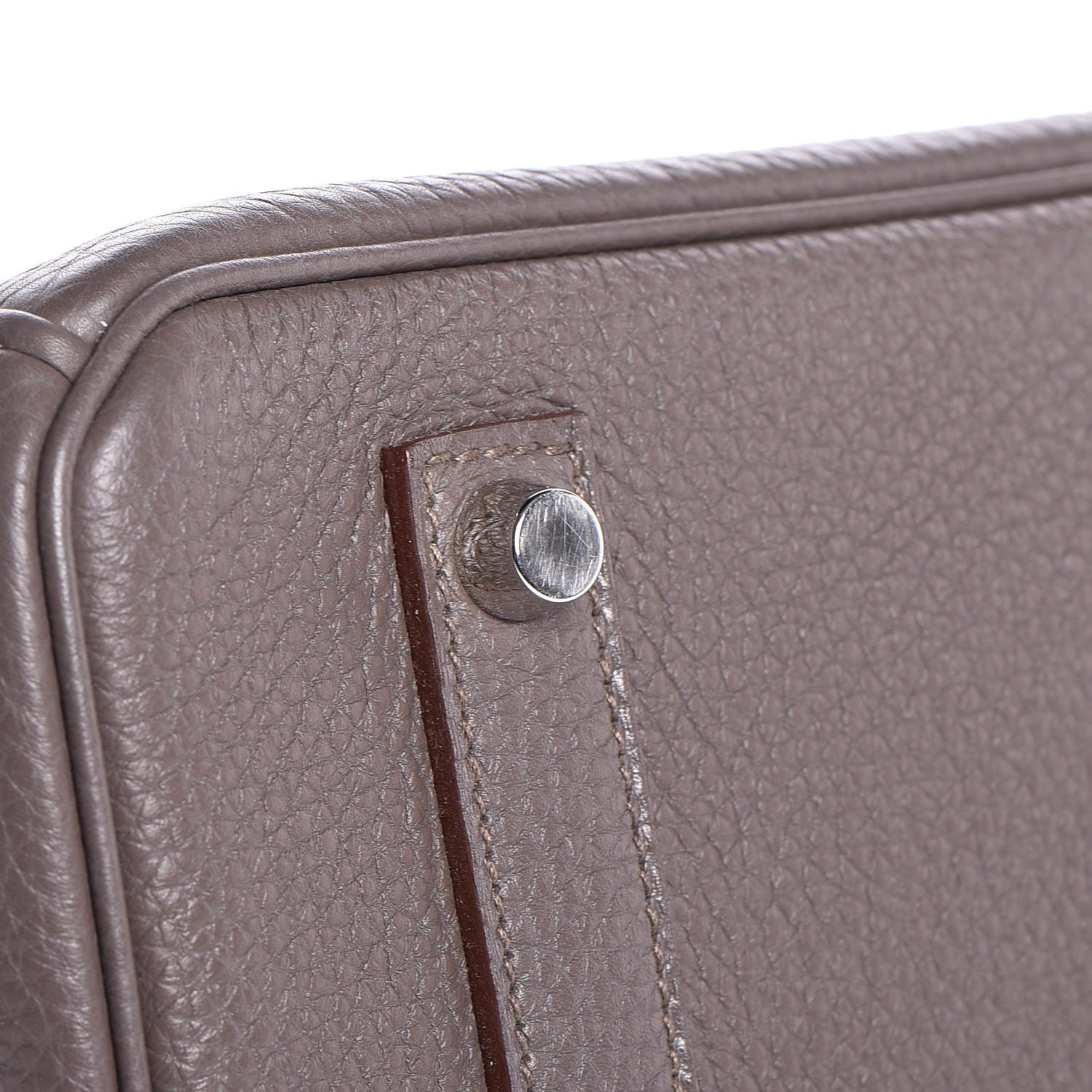 Hermes Togo Horeshoe Birkin 35 Etain Gris Perle 33 of 37
