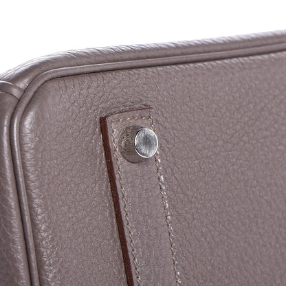 Hermes Togo Horeshoe Birkin 35 Etain Gris Perle 33 of 37