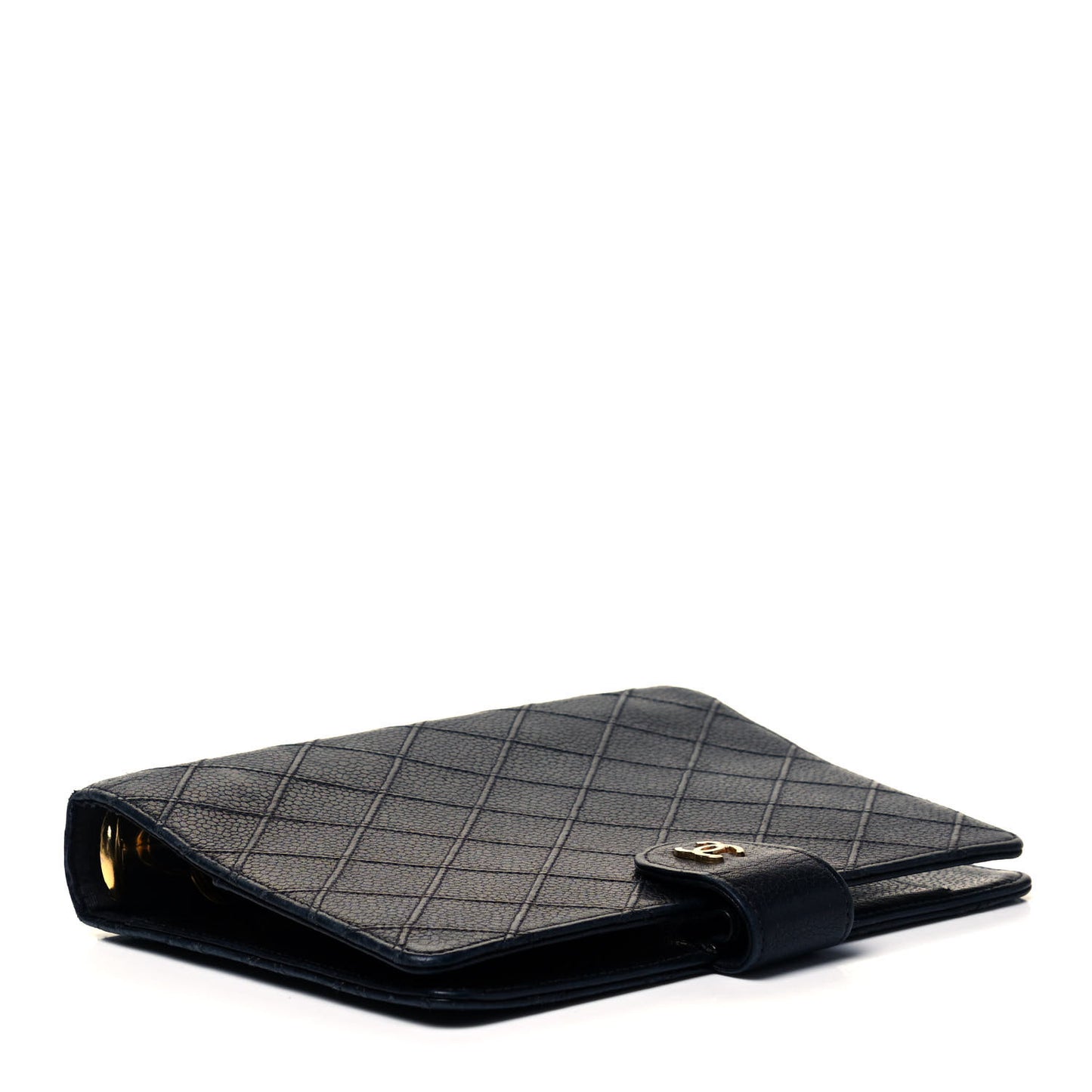 Caviar Stitched Agenda Cover Black