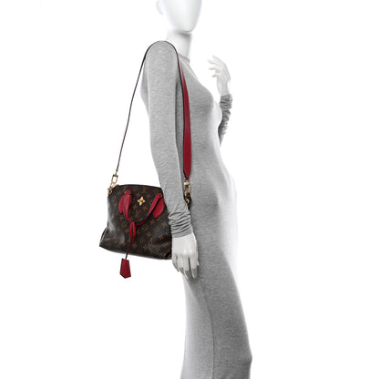 Louis Vuitton Monogram Flower Zipped Tote PM Lie de Vin 2 of 9
