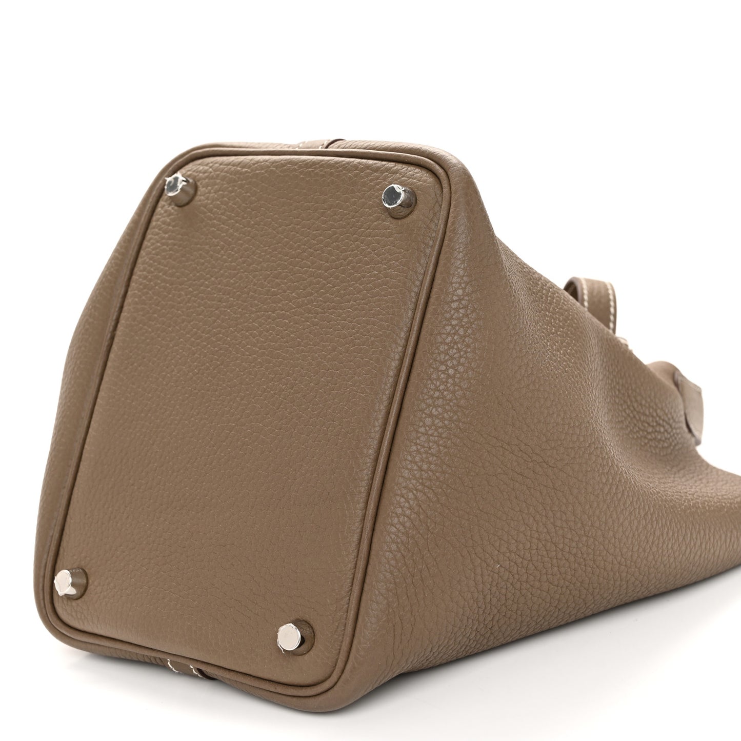 Taurillon Clemence Picotin Lock 18 PM Etoupe