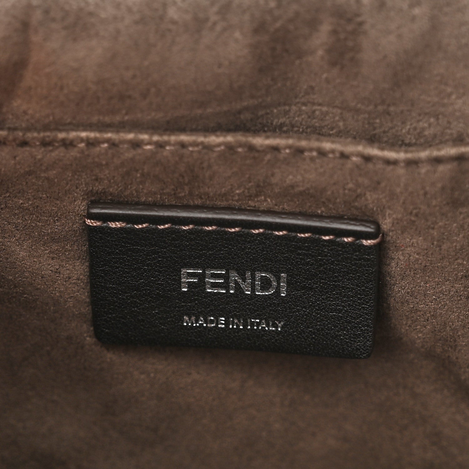 Fendi Metallic Calfskin Wonder Monster Kan I Shoulder Bag Gold 4 of 10
