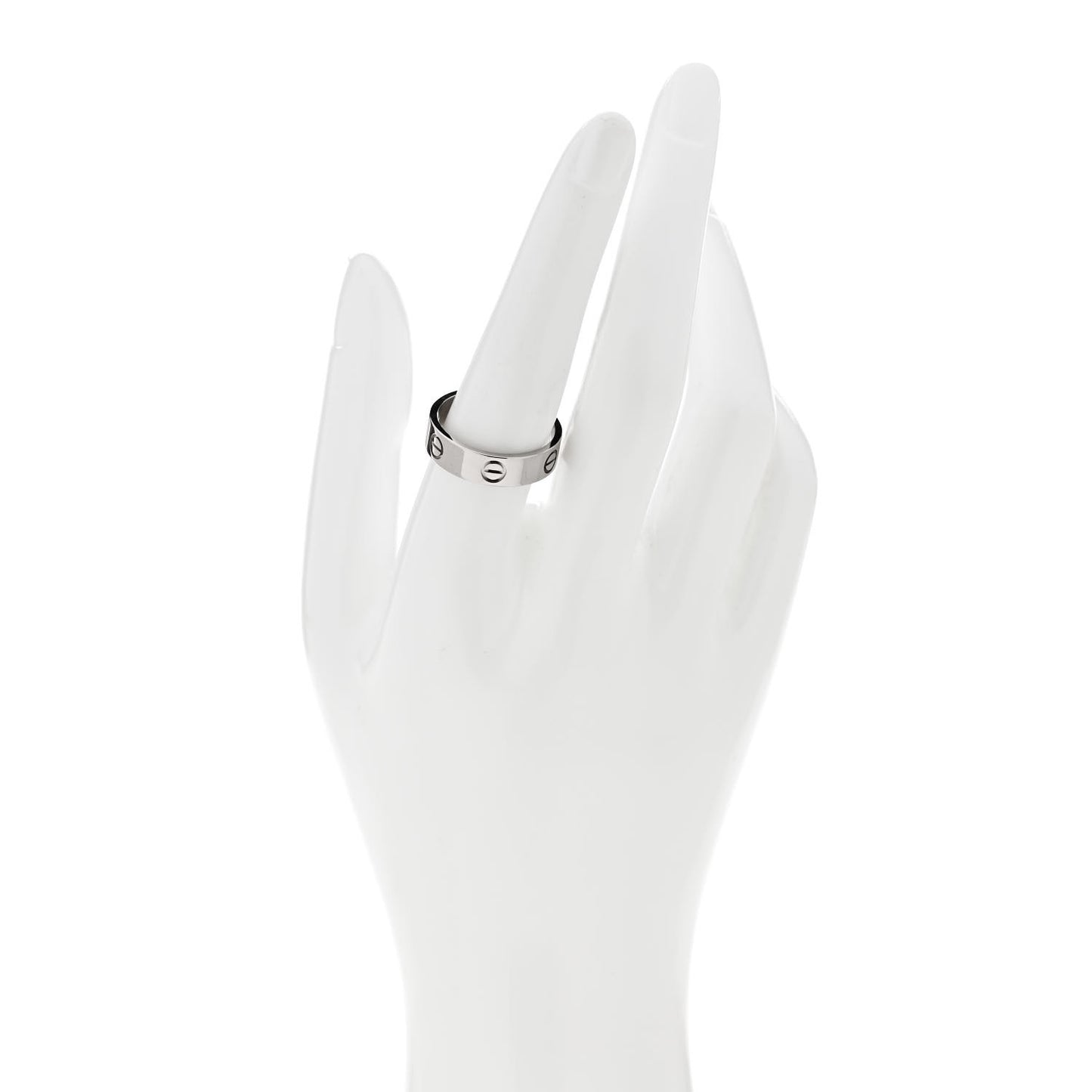18K White Gold 5.5mm LOVE Ring 58 8.5