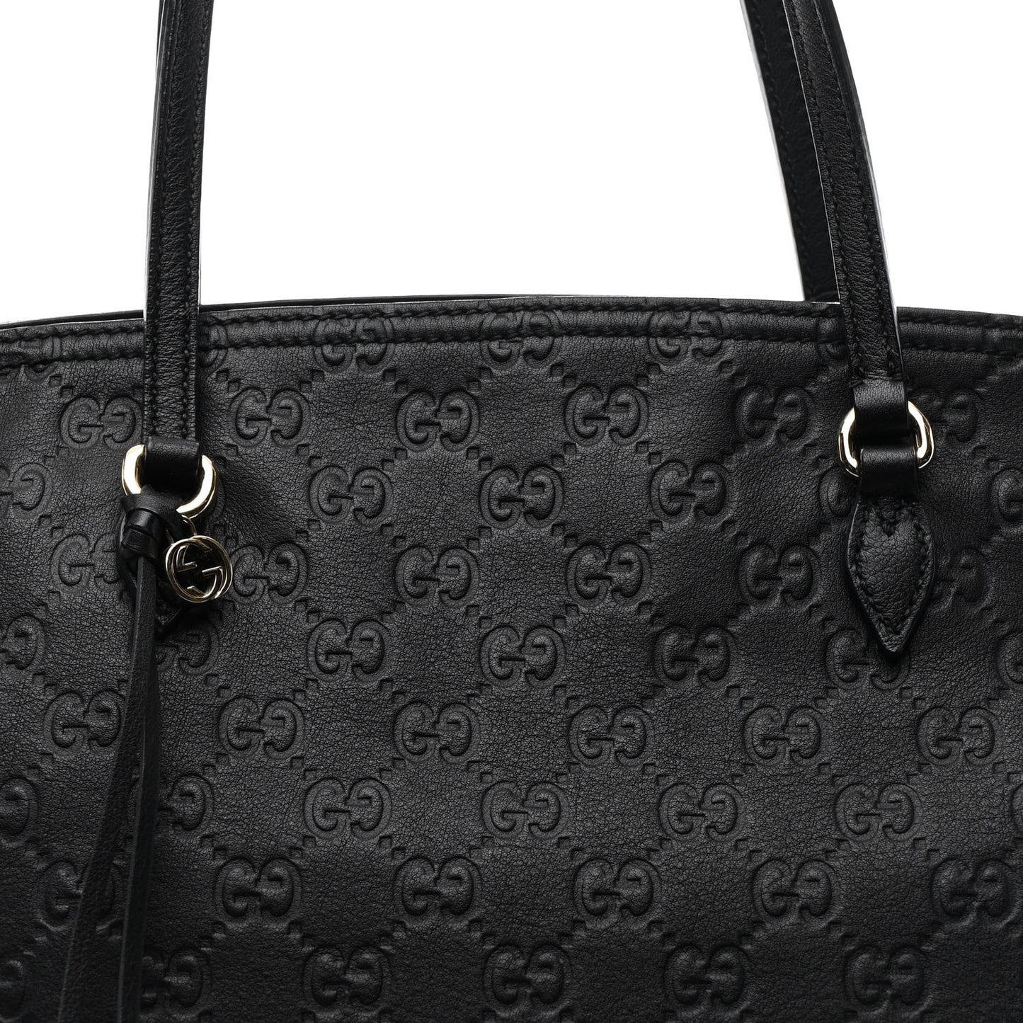 Guccissima Medium Bree Zippered Tote Black