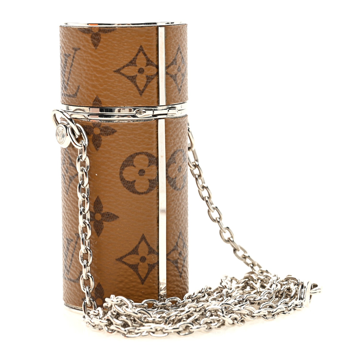 Louis Vuitton Reverse Monogram Chain Lipstick Case 2 of 9