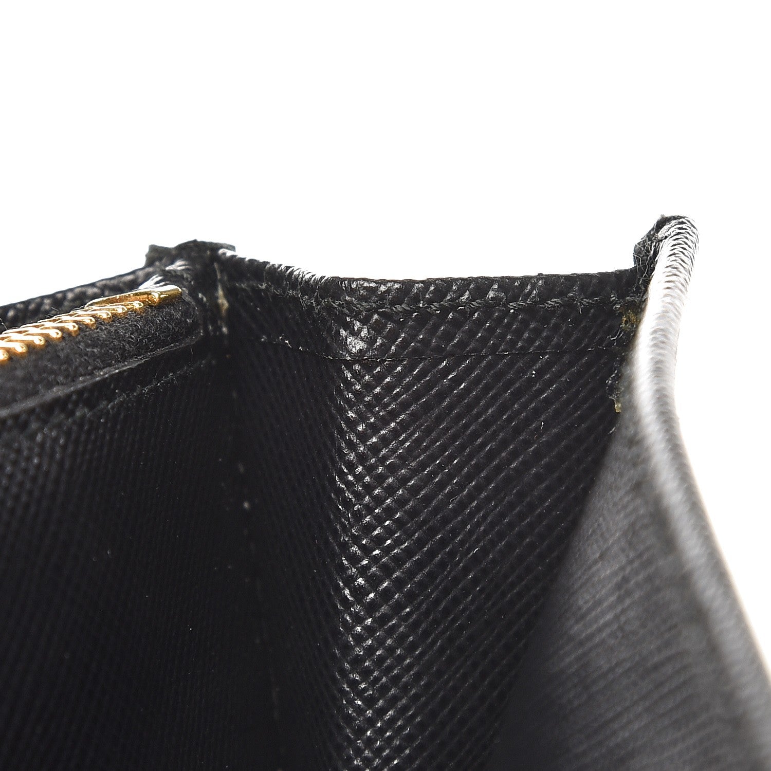 Prada Saffiano Metal Continental Flap Wallet Nero Black 7 of 8