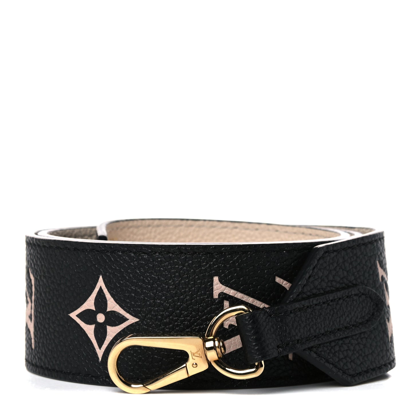 Empreinte Monogram Bandouliere Shoulder Strap Black Beige