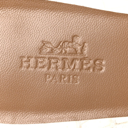 Hermes Matte Niloticus Crocodile Himalaya Oasis Sandals 37 White 7 of 9