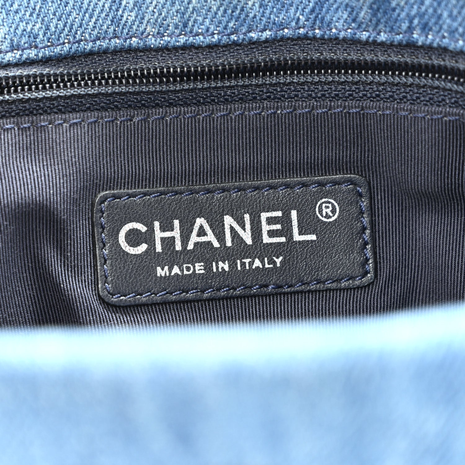 Chanel Denim Fringe Medium Single Flap Bag Blue 6 of 12