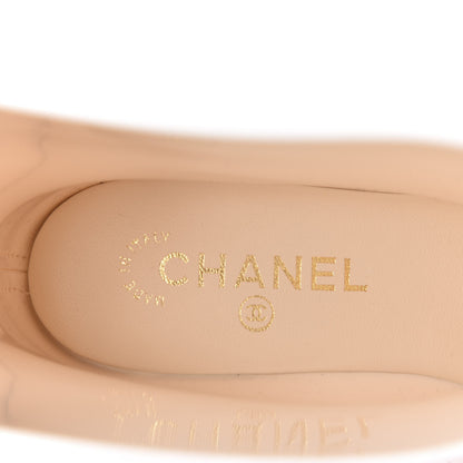Chanel Rubber Rain Boots 39 Ivory Black 7 of 9