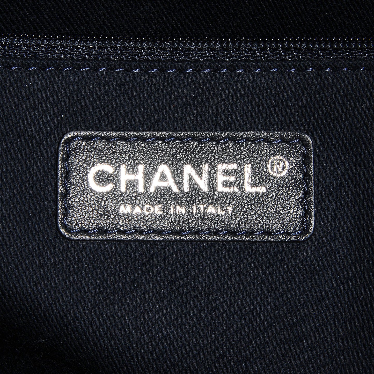 Canvas Small Deauville Tote Dark Blue