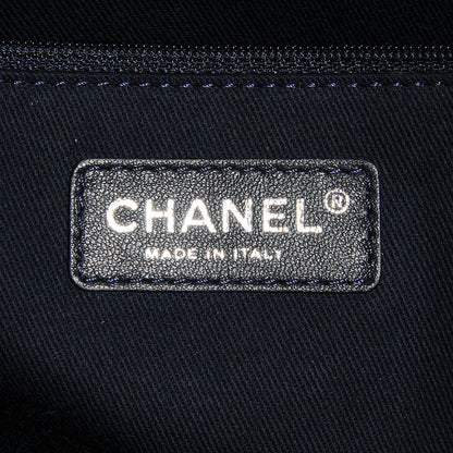 Chanel Canvas Small Deauville Tote Dark Blue 6 of 7