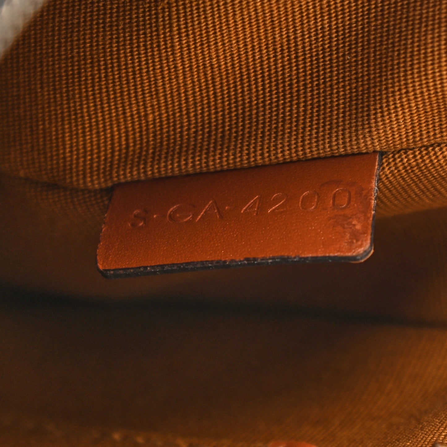 Triomphe Canvas Calfskin Ava Shoulder Bag Tan