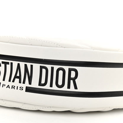 Christian Dior Lambskin Cannage Small Dior Vibe Hobo Bag White 10 of 11
