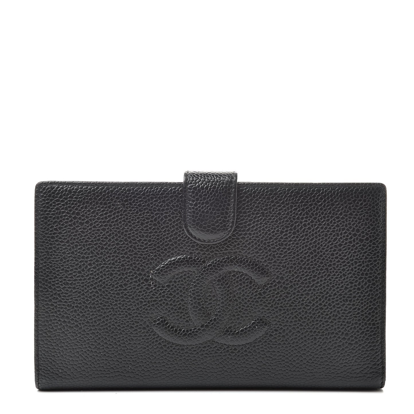 Caviar Timeless CC French Wallet Black