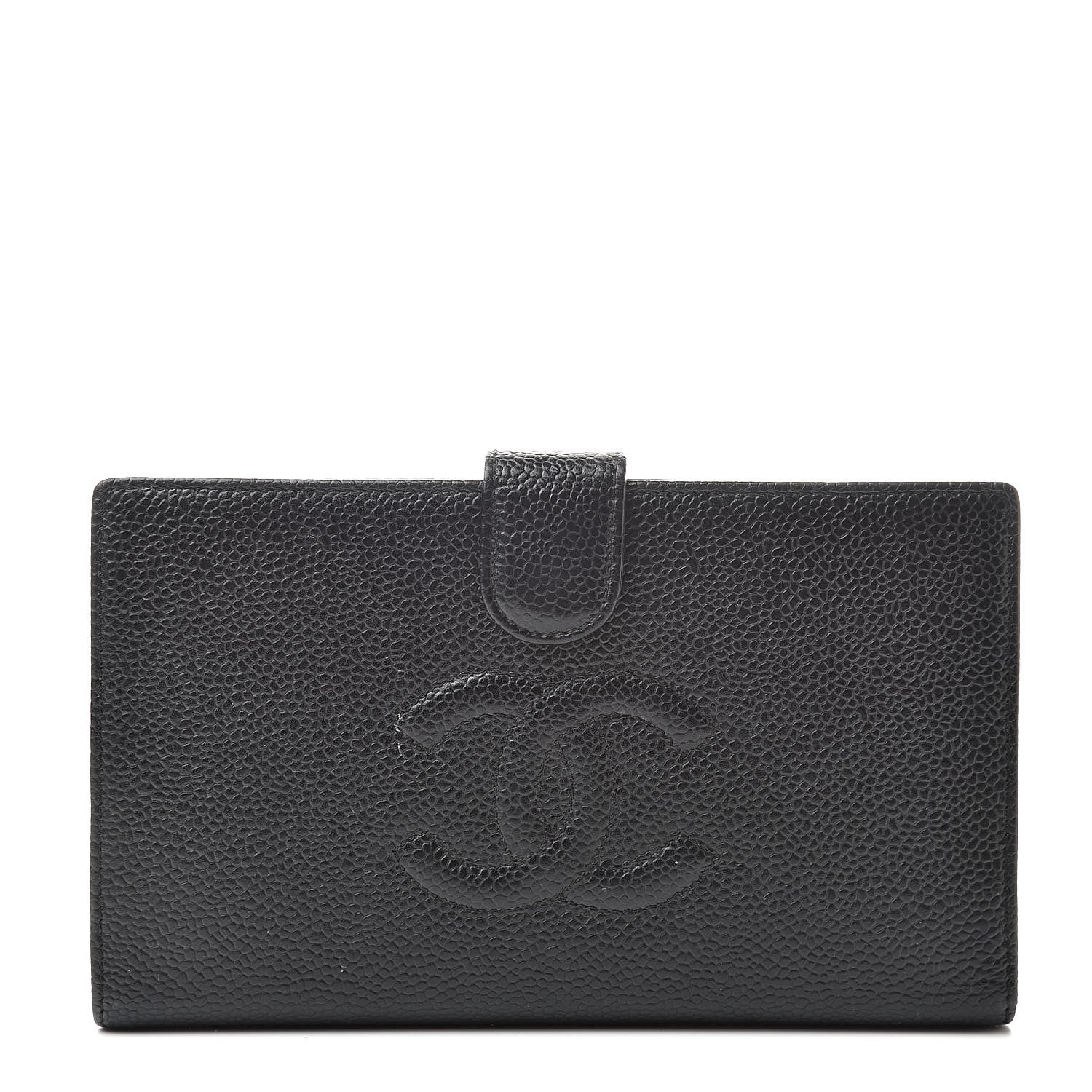 Chanel Caviar Timeless CC French Wallet Black 1 of 12