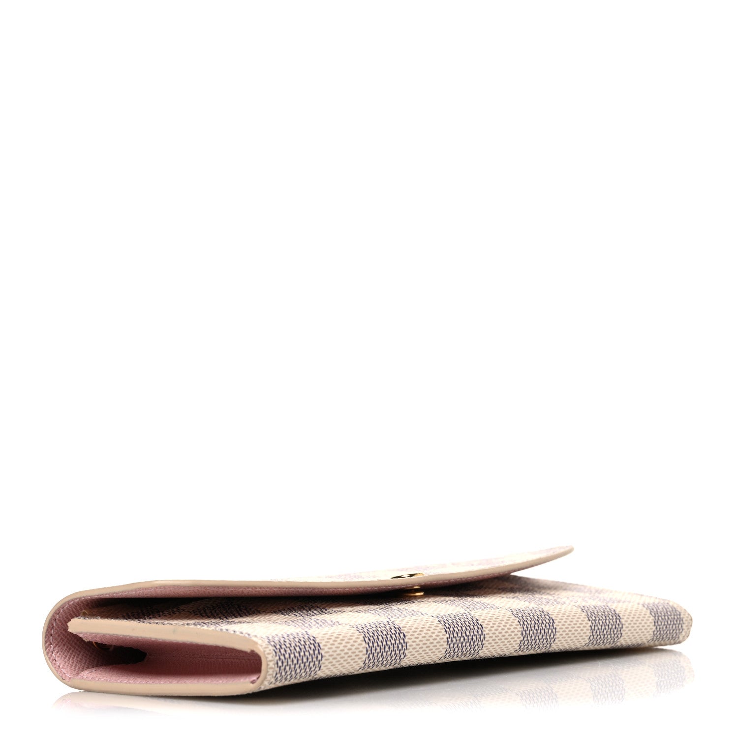 Louis Vuitton Damier Azur Emilie Wallet Rose Ballerine 4 of 7