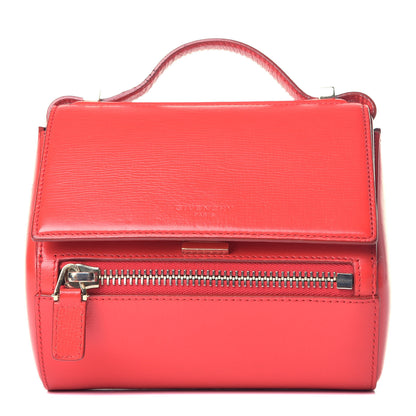 Givenchy Textured Calfskin Mini Pandora Box Crossbody Bag Red 1 of 7