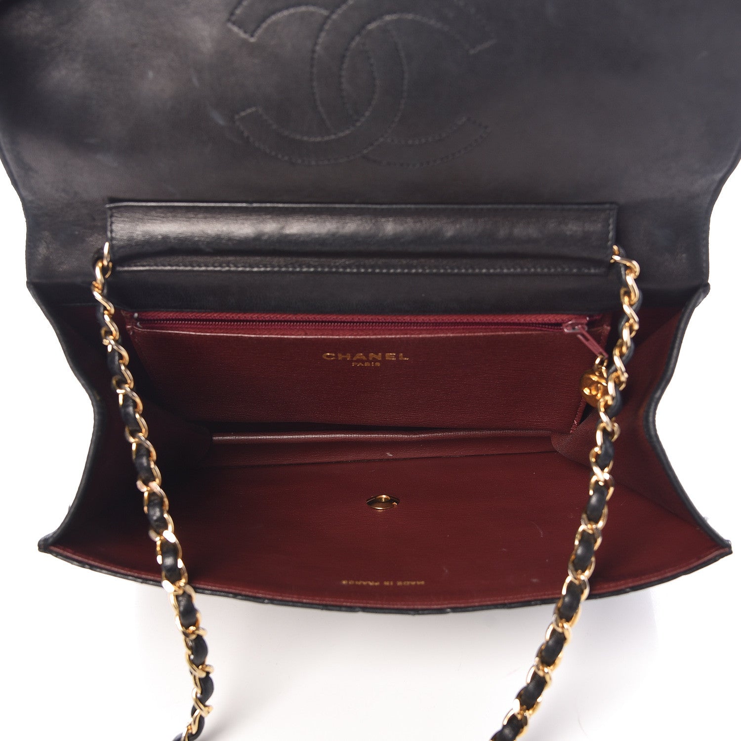 Chanel Lambskin Quilted Medium Single Flap Black 5 of 10