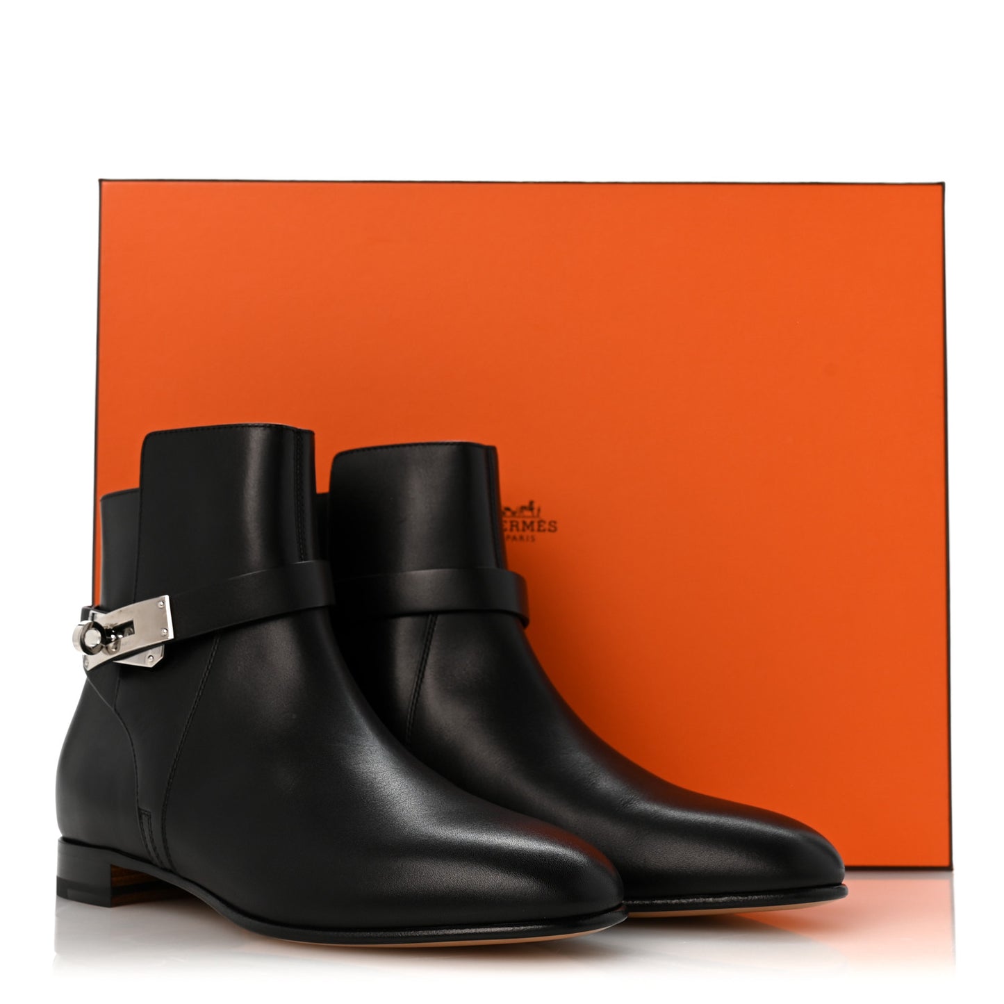 Calfskin Neo Low Boots 37 Black