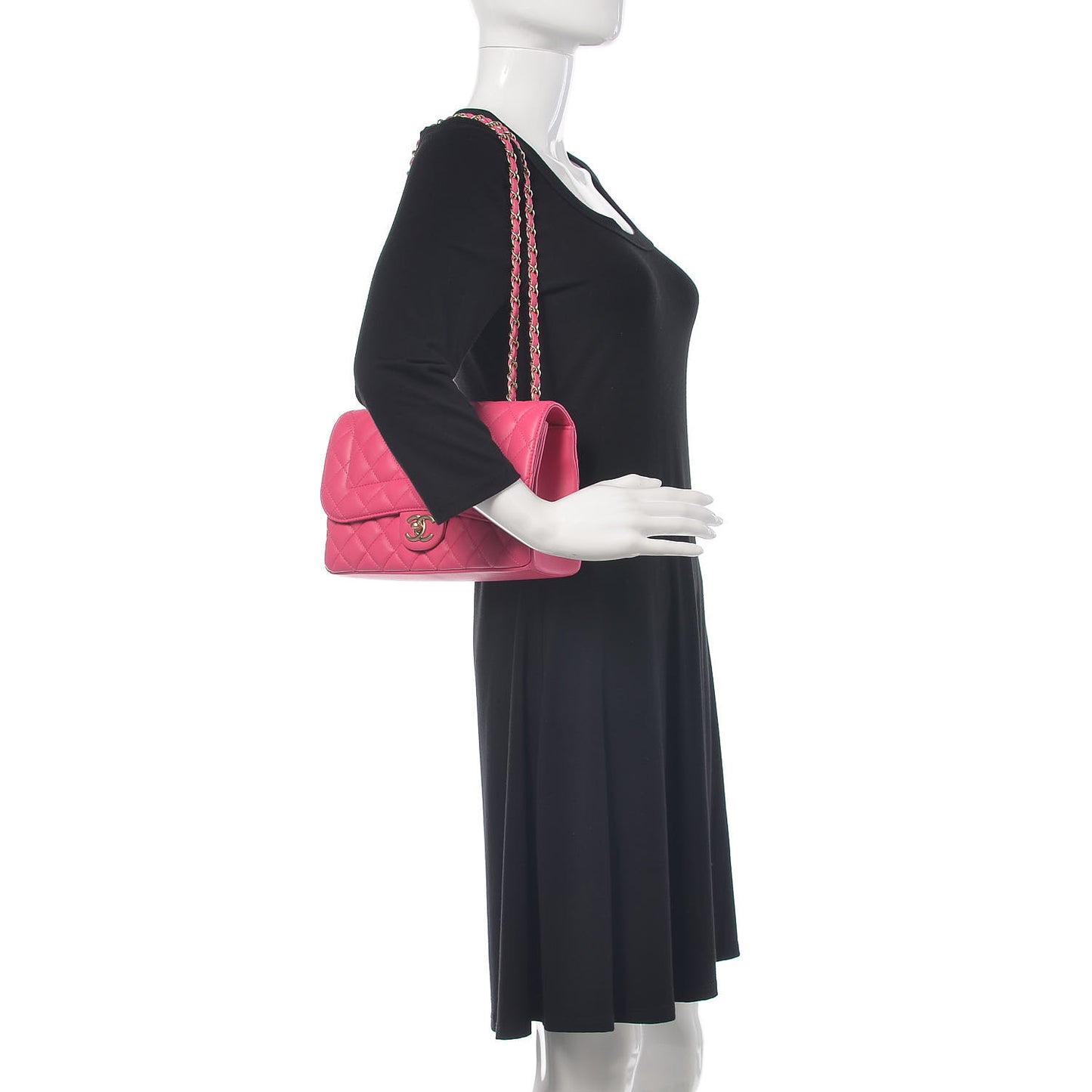 Lambskin Quilted Mini Mademoiselle Chic Flap Pink