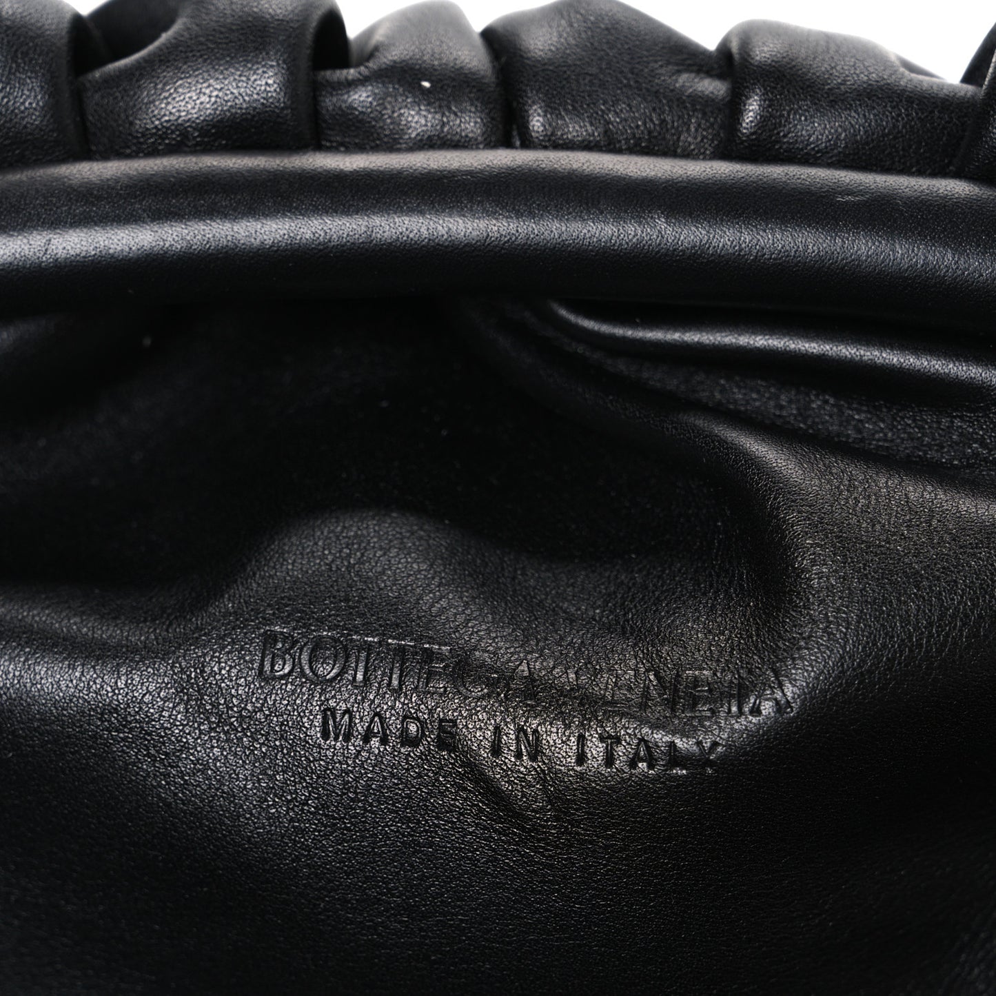 Smooth Butter Calf The Pouch Oversized Clutch Black