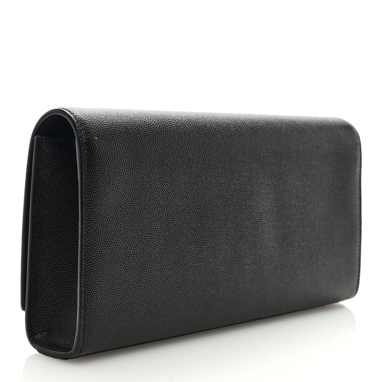 Saint Laurent Grain De Poudre Monogram Cassandre Clutch Black 3 of 6