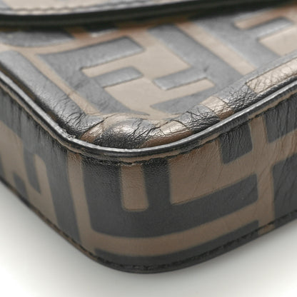 Fendi Vitello Soft F is Fendi Bi-Color FF 1974 Embossed Envelope Wallet On Chain with Pouches Maya Black 11 of 12