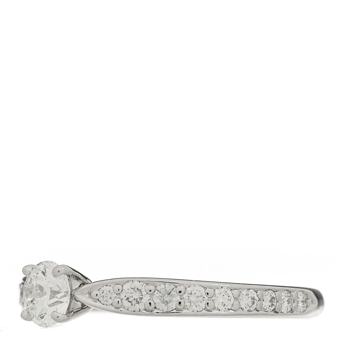 Tiffany Platinum Diamond .20ct Round Brilliant Harmony Engagement Ring 45 3.5 3 of 6