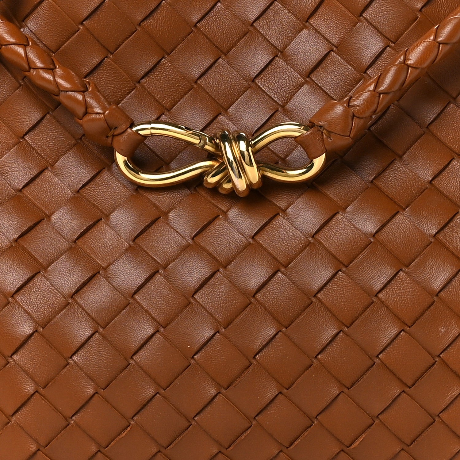 Bottega Veneta Nappa Intrecciato Medium Andiamo Shoulder Bag Cognac 12 of 14