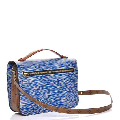 Louis Vuitton Epi Reverse Monogram Pochette Metis Denim Light 3 of 7
