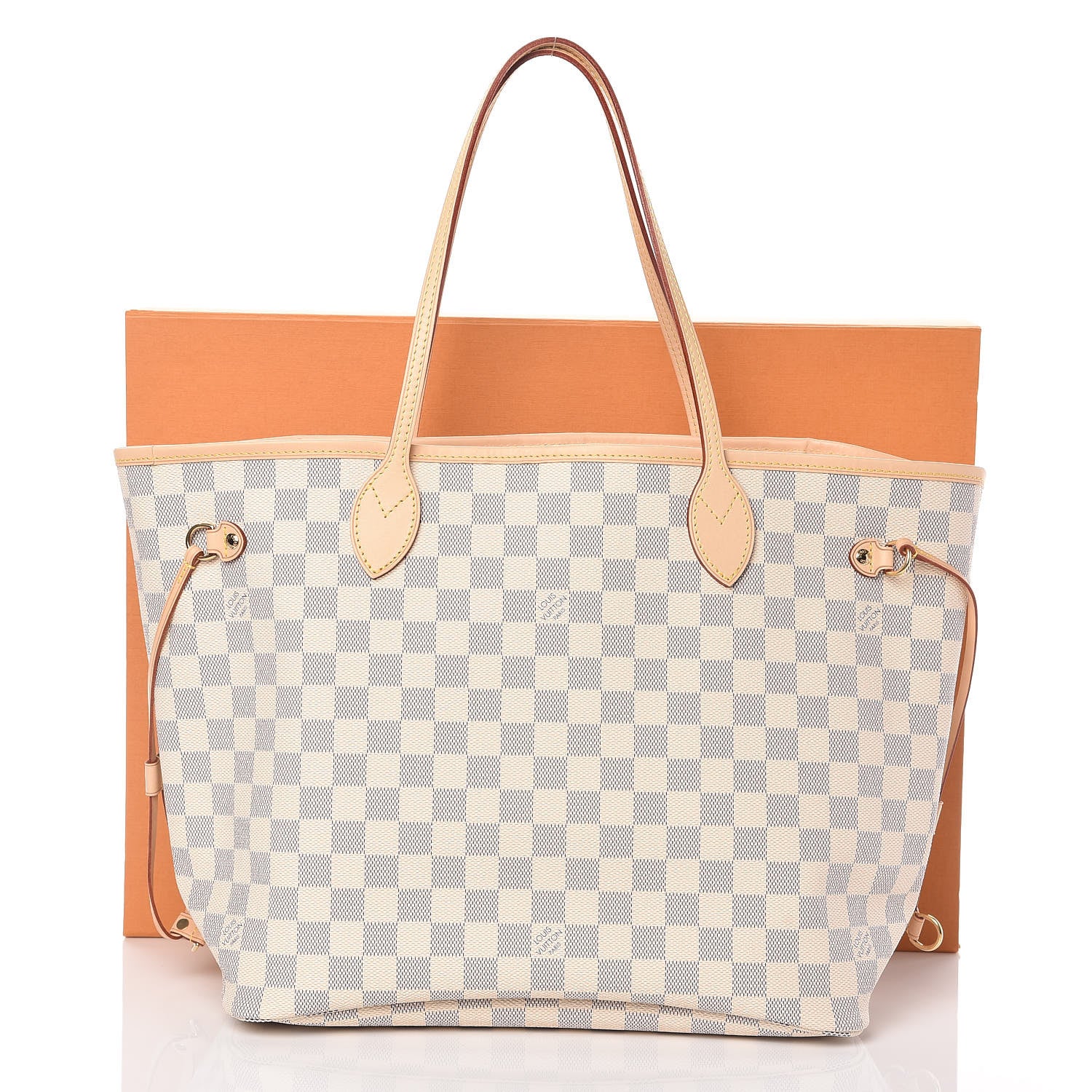 Louis Vuitton Damier Azur Neo Neverfull MM Rose Ballerine 10 of 10