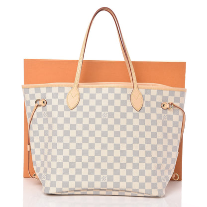 Louis Vuitton Damier Azur Neo Neverfull MM Rose Ballerine 10 of 10