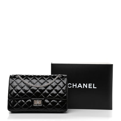 Chanel Distressed Patent Quilted 2.55 Reissue 227 Flap Black 11 of 13