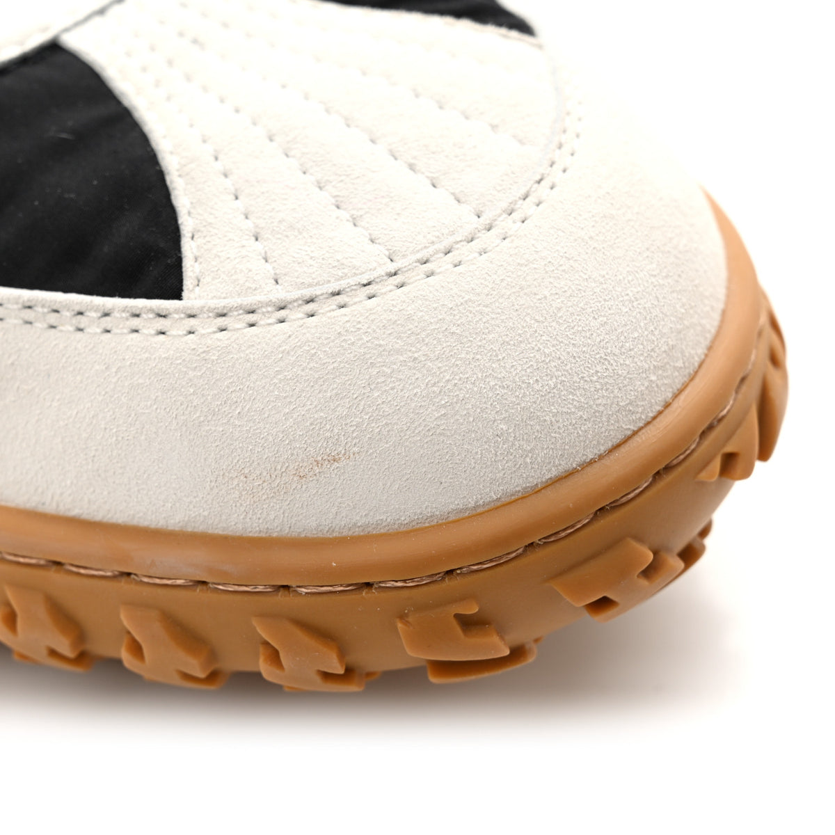 Hermes Suede Goatskin Mens Jet Sneakers 43 Beige Black 10 of 12