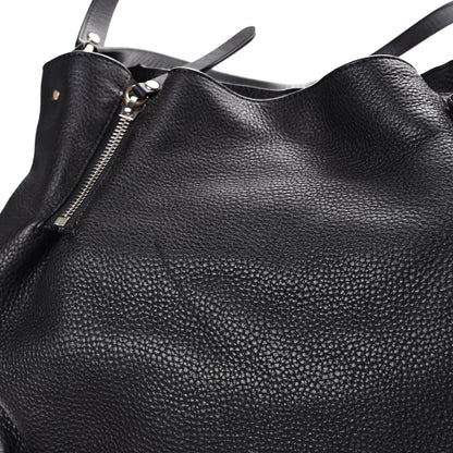 Burberry Grainy Calfskin House Check Medium Maidstone Black 12 of 12