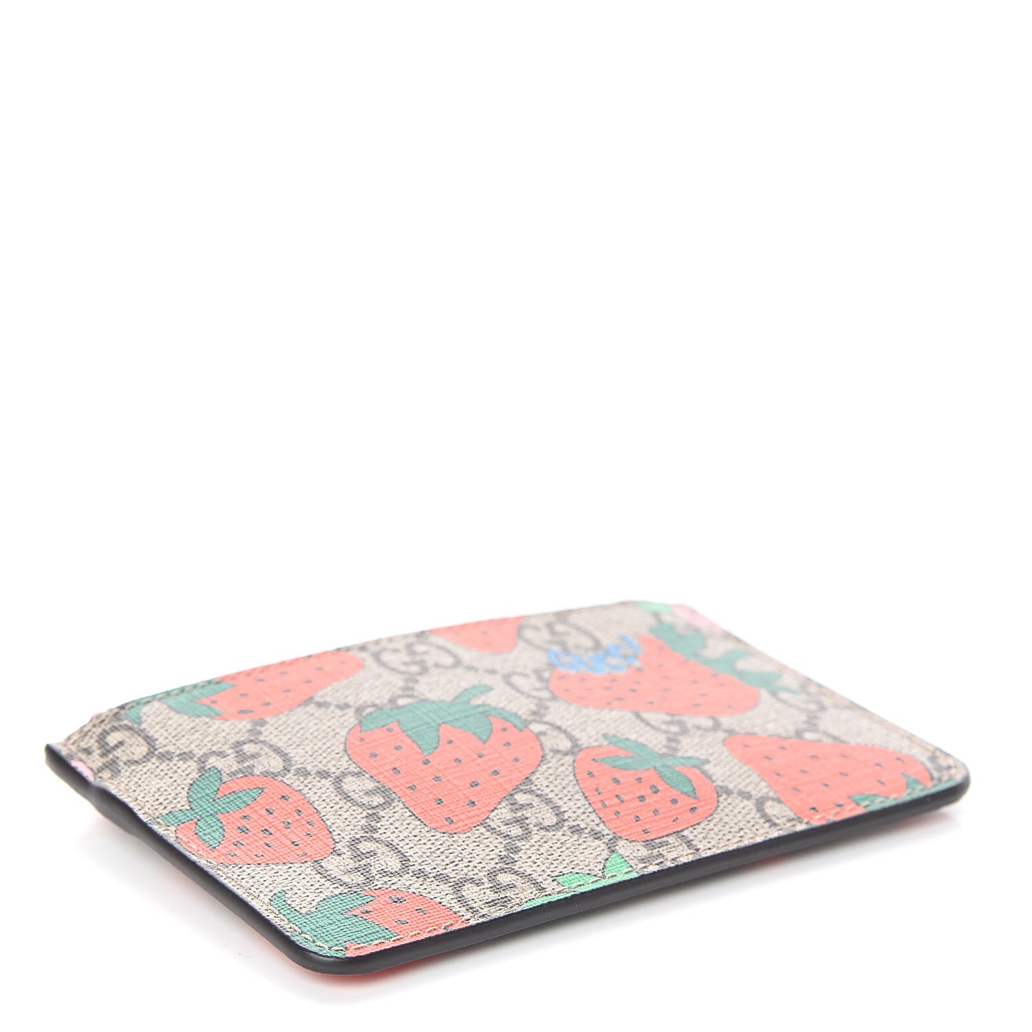 Gucci GG Supreme Monogram Strawberry Key Case 4 of 7