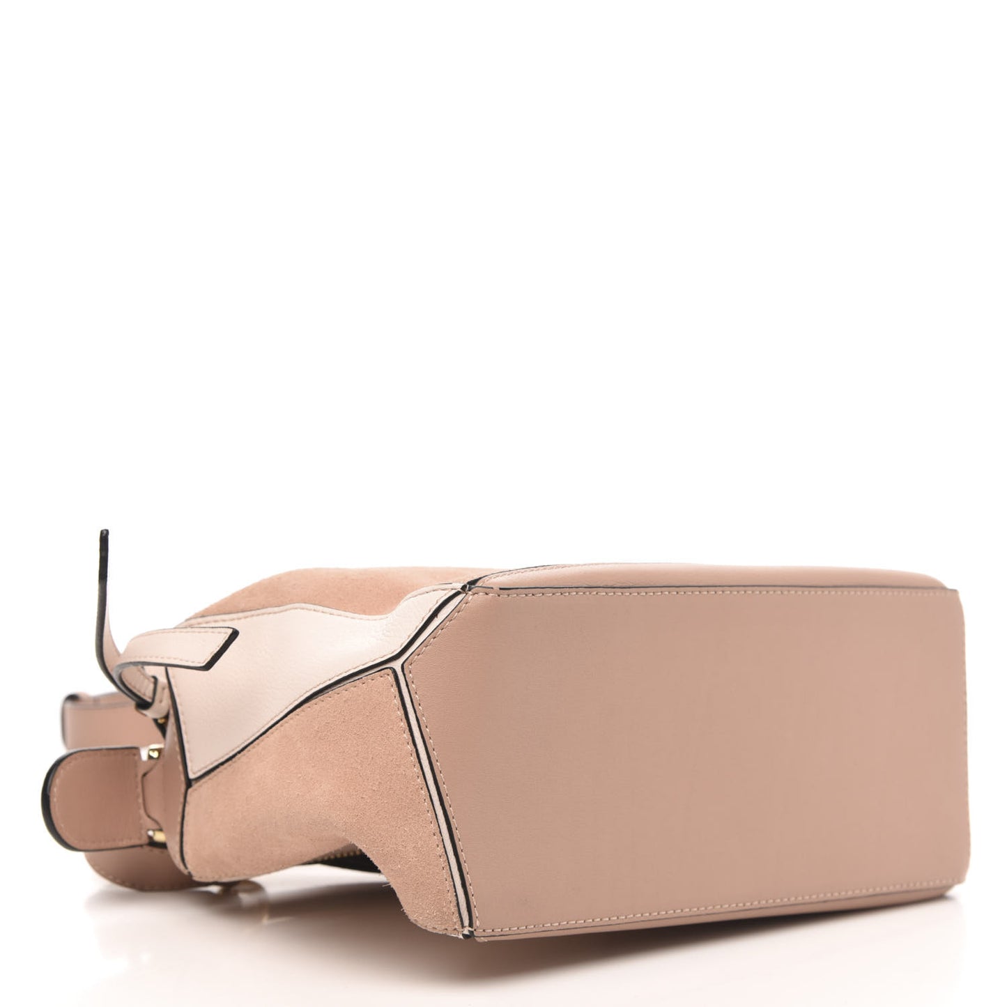 Calfskin Suede Small Puzzle Bag Blush