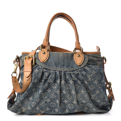 Louis Vuitton Denim Neo Cabby MM Blue 1 of 24