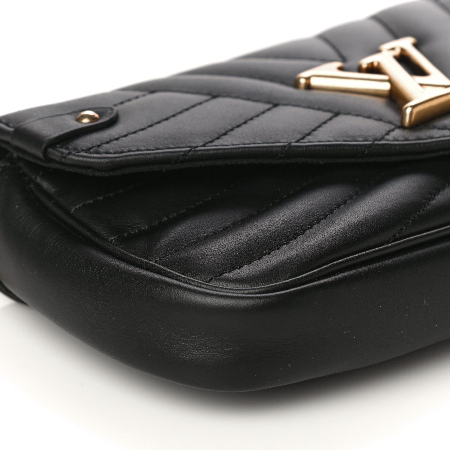 Louis Vuitton Calfskin New Wave Chain Pochette Black 8 of 12