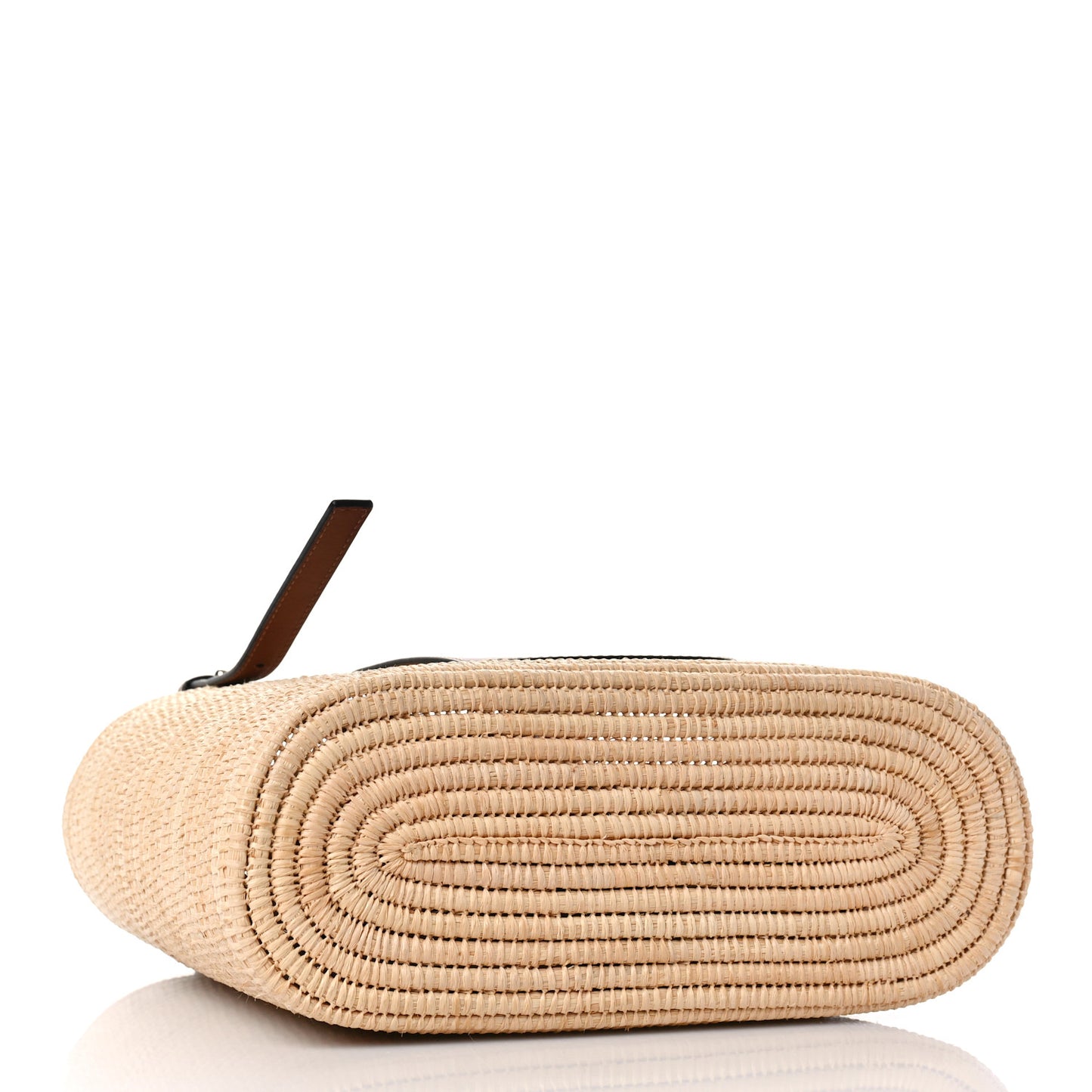 Raffia Small Square Basket Tote Bag Natural Tan