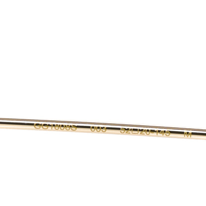 Gucci Metal Logo Rectangle Sunglasses GG1808S Gold 6 of 7