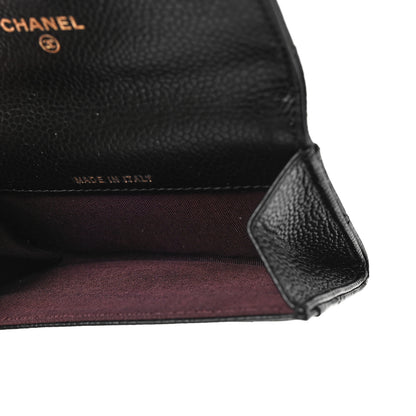 Chanel Caviar Quilted Flap Card Holder Wallet Black 5 of 11